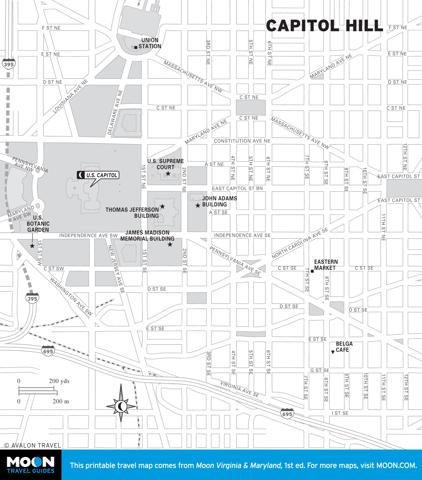 Printable Map Of Washington Dc