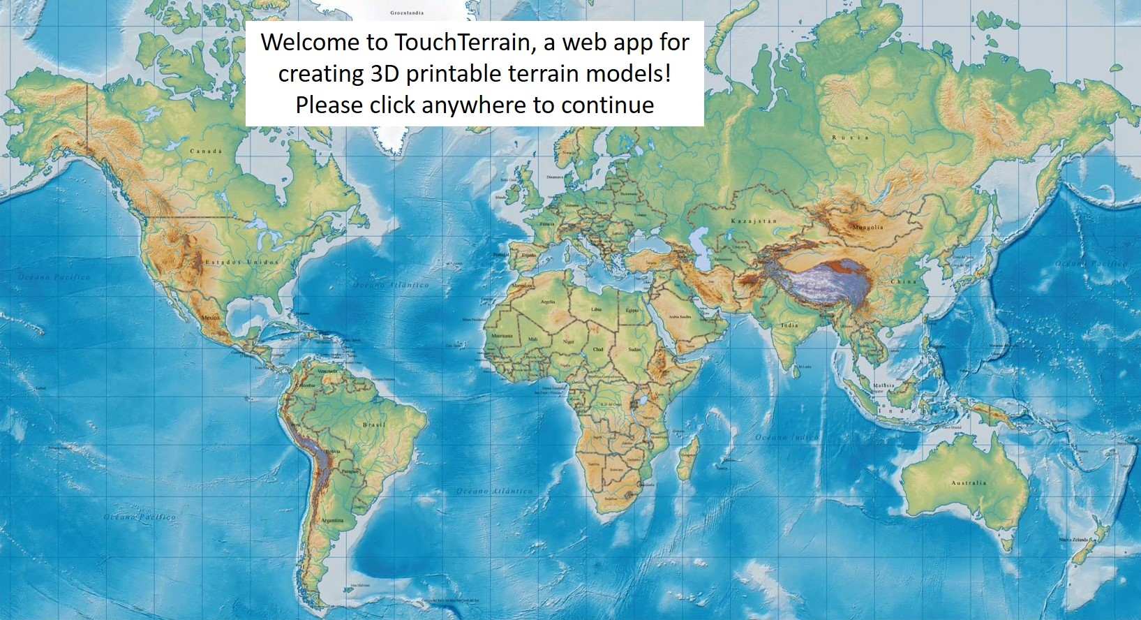 Welcome To TouchTerrain The Free Web App For Creating 3D 