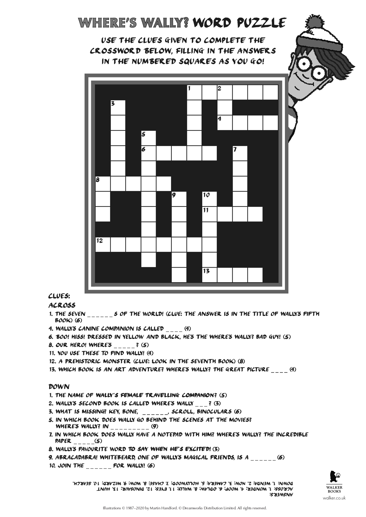 Where s Wally Activity Sheet Medina Book Shop