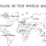 World Map Coloring Page Etsy
