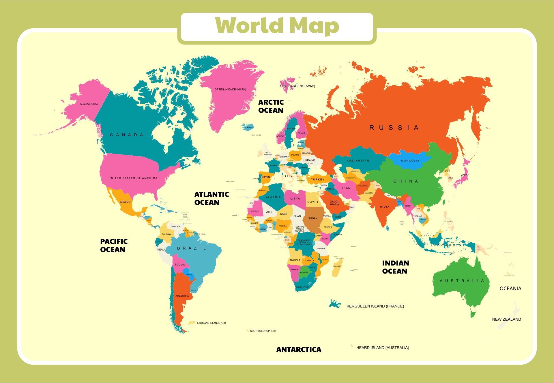 World Map Printable ACTIVITIES FOR KIDS distance Learning Worksheets Library