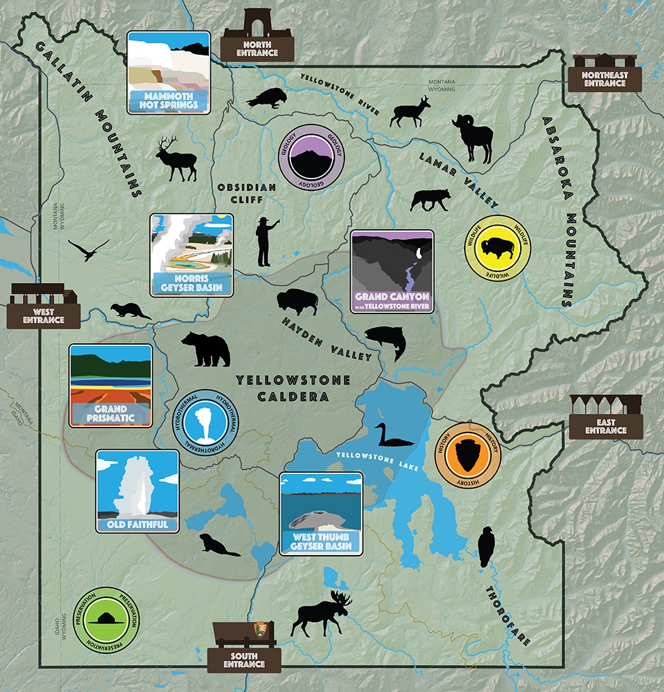 Yellowstone National Park Map The Best Maps Of Yellowstone