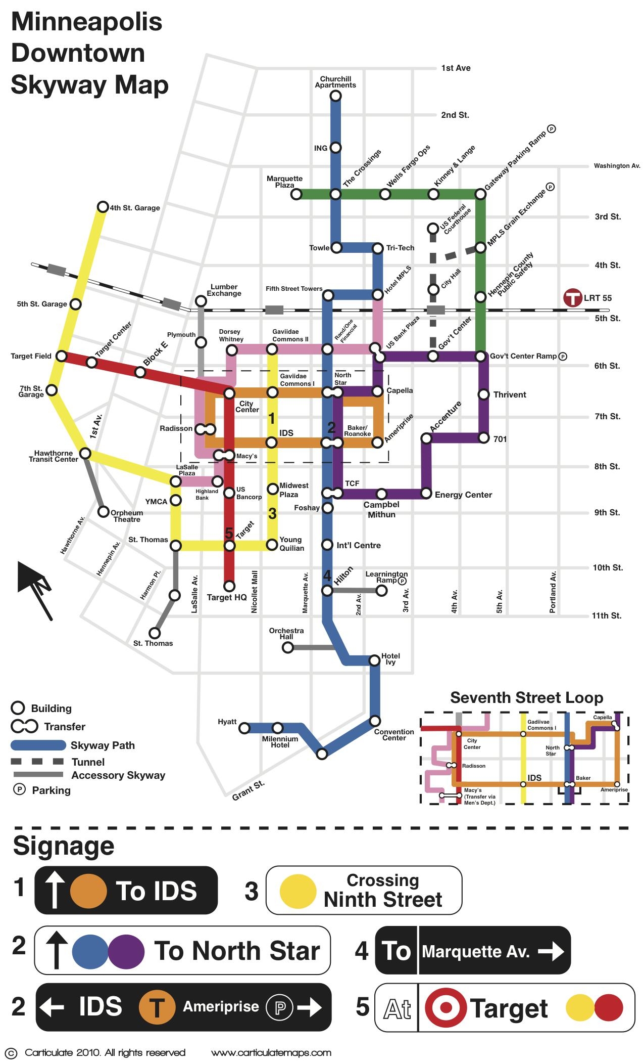Young Cartographers Develop New Minneapolis Skyway Map Geography Blog