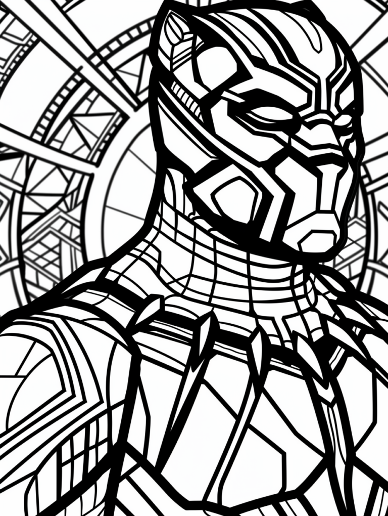 100 Black Panther Coloring Pages Printable Digital Download By Mia Gibson Medium