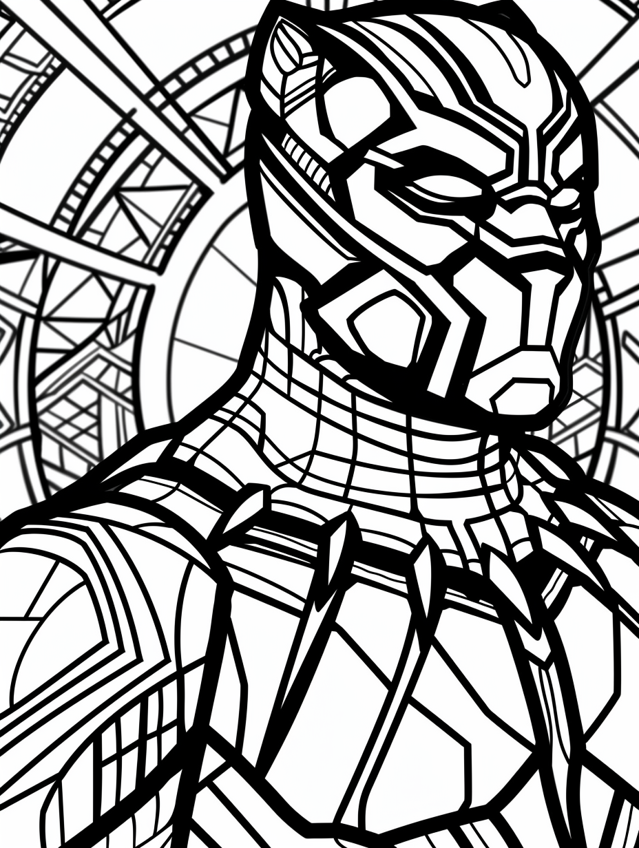 100 Black Panther Coloring Pages Printable Digital Download By Mia Gibson Medium