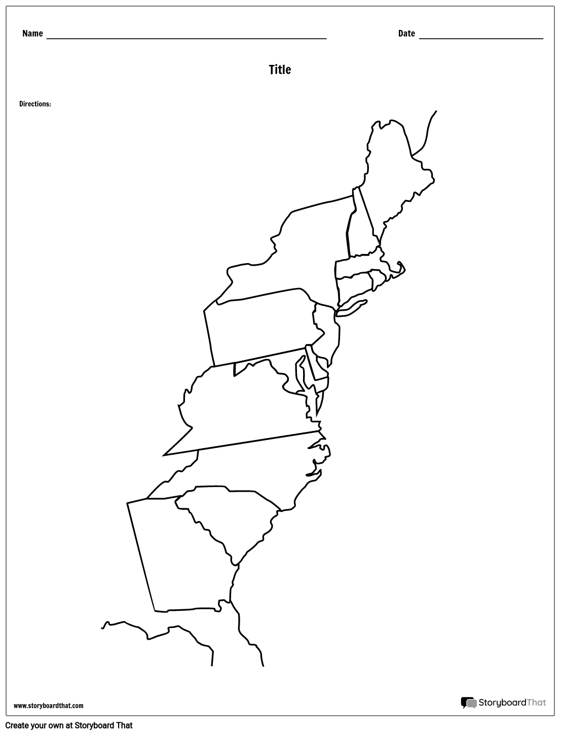 13 Colonies Map Black And White Blank Storyboard Worksheets Library 13 Colonies Map Black And White Blank Storyboard Worksheets Library