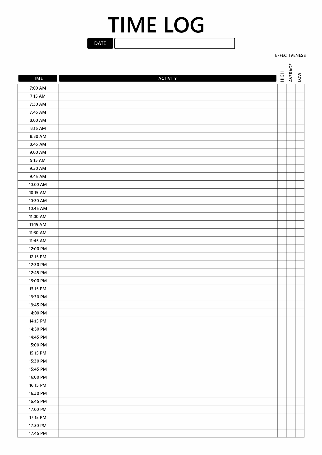 18 Time Management Schedule Worksheets Free PDF At Worksheeto