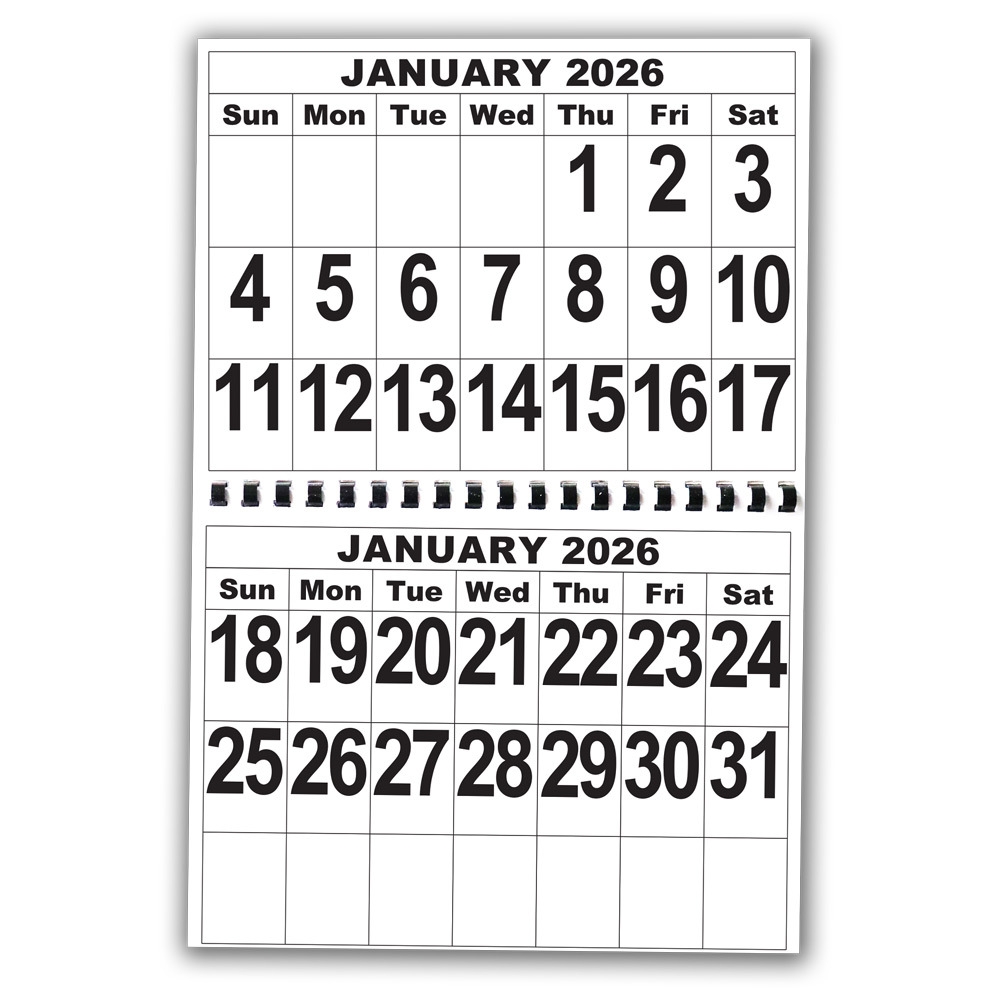 2026 Giant Print Calendar