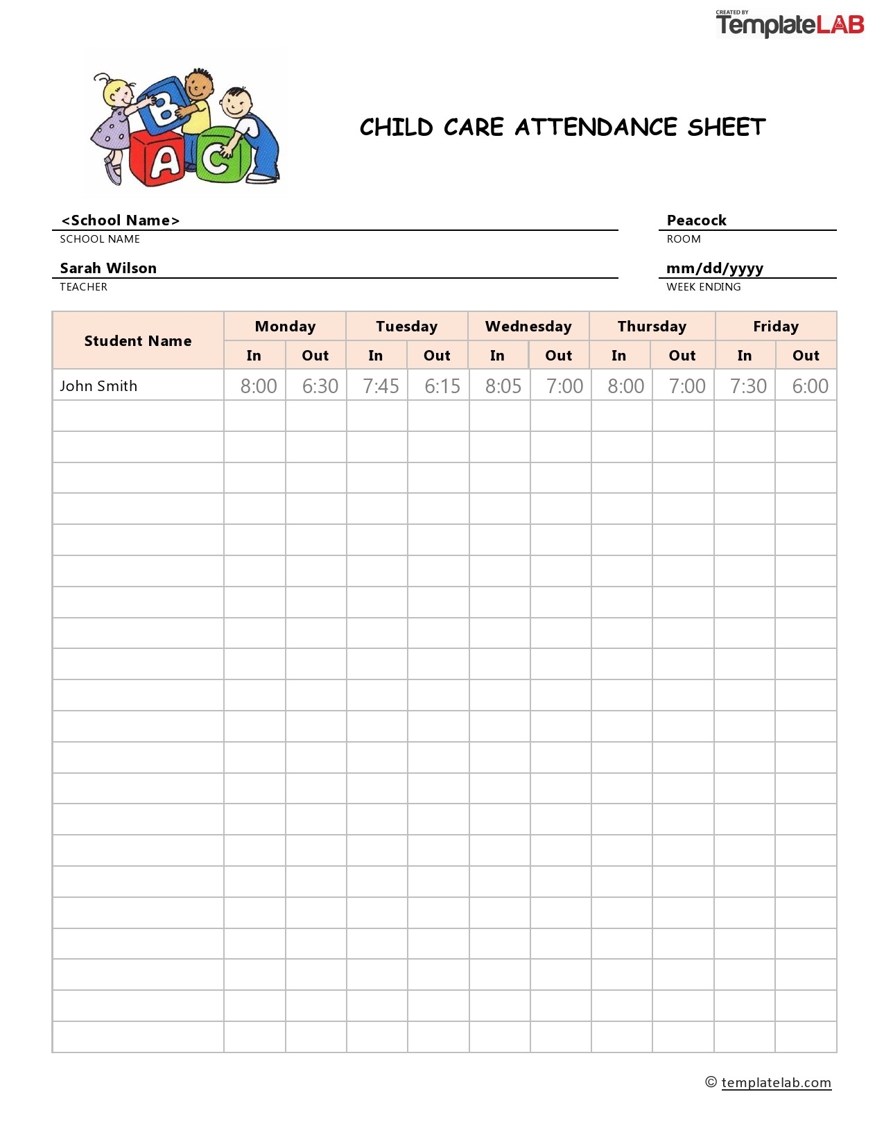 23 Free Printable Attendance Sheet Templates Word Excel 23 Free Printable Attendance Sheet Templates Word Excel