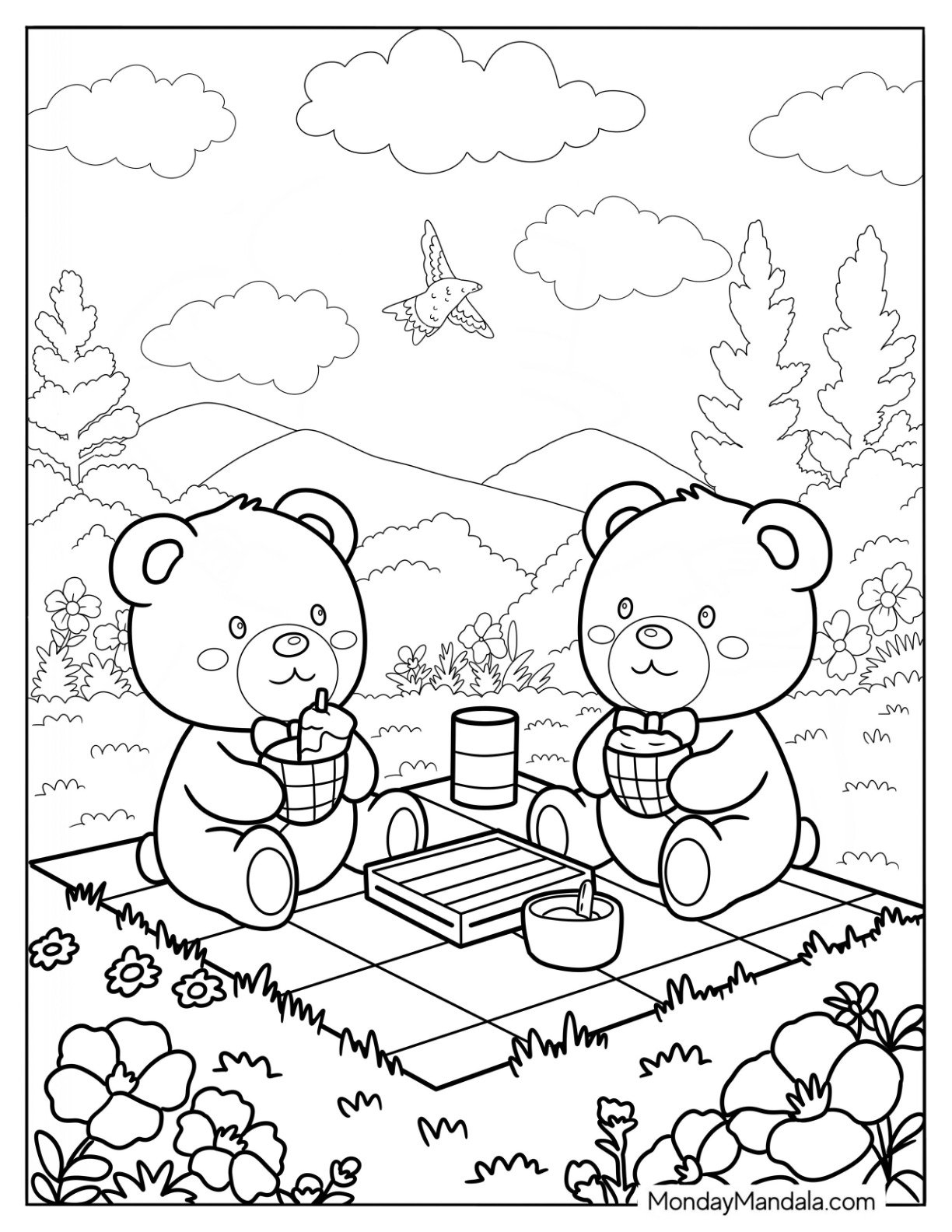 28 Teddy Bear Coloring Pages Free PDF Printables 