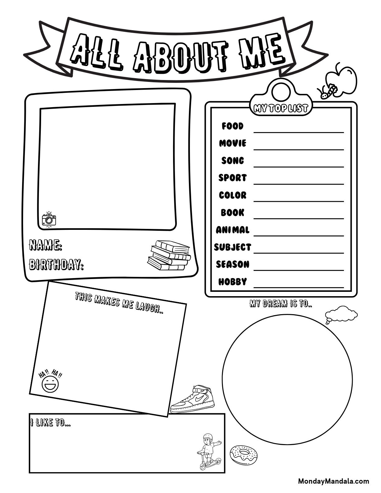 30 All About Me Worksheets Free PDF Printables 