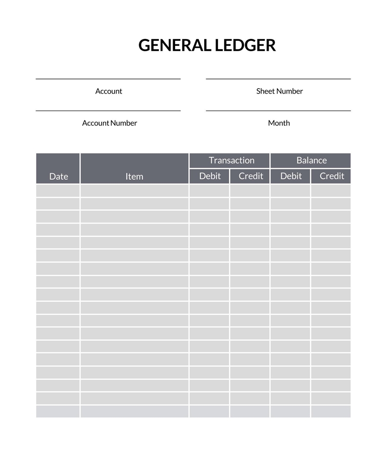 35 Free General Ledger Templates Word Excel 