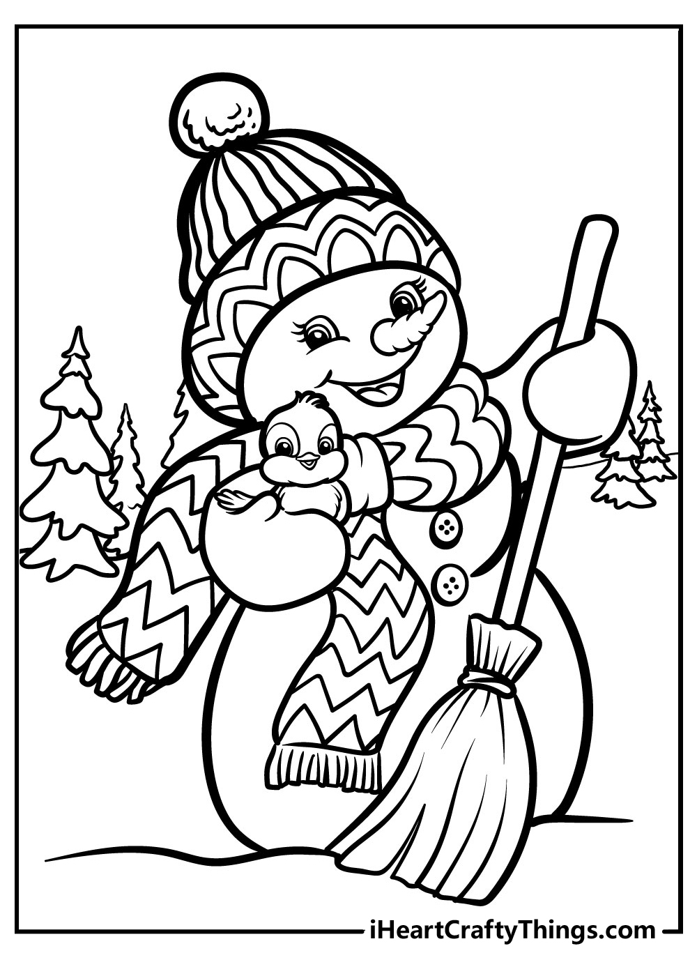 35 Snowman Coloring Pages Printable Free PDF For All Kids 