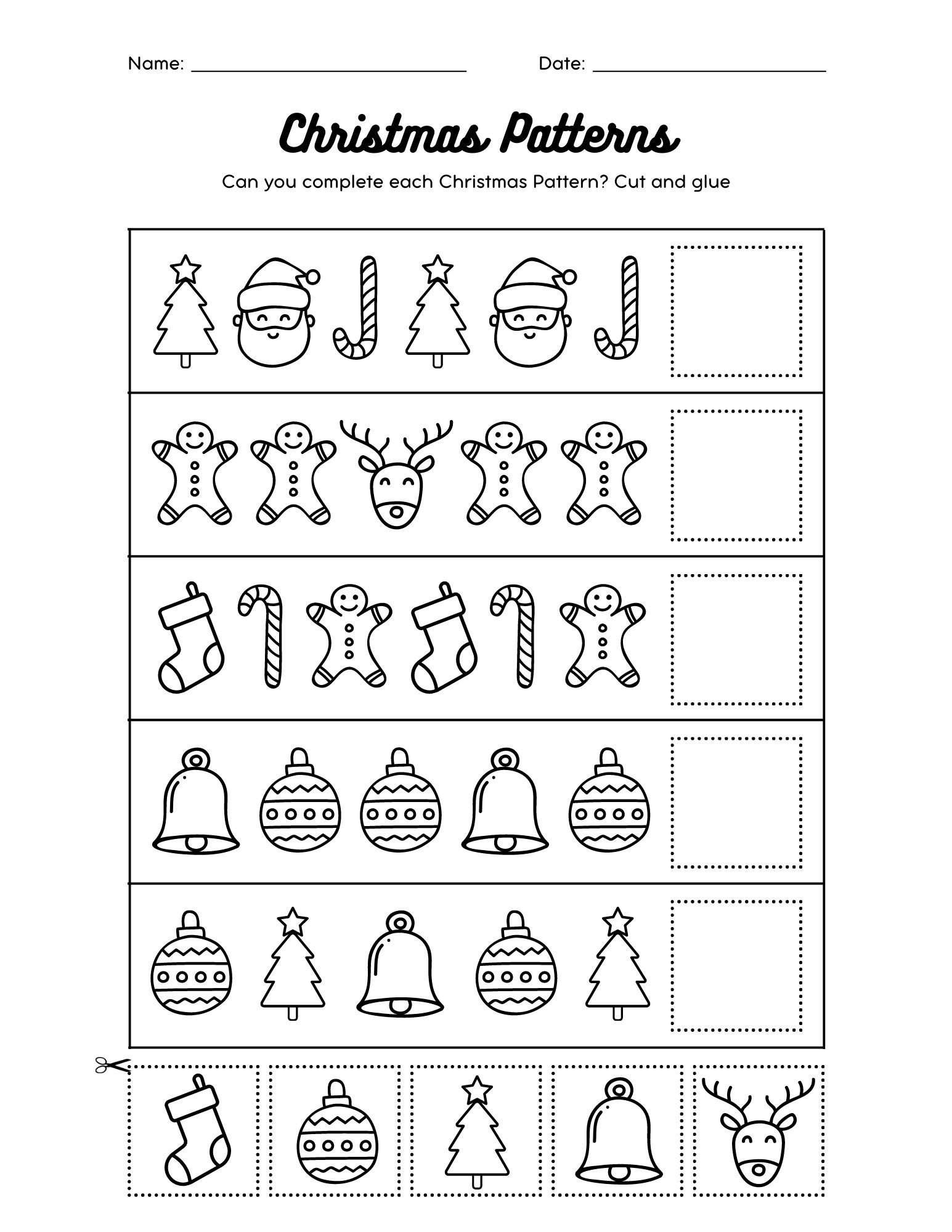 Printable Christmas Sheets