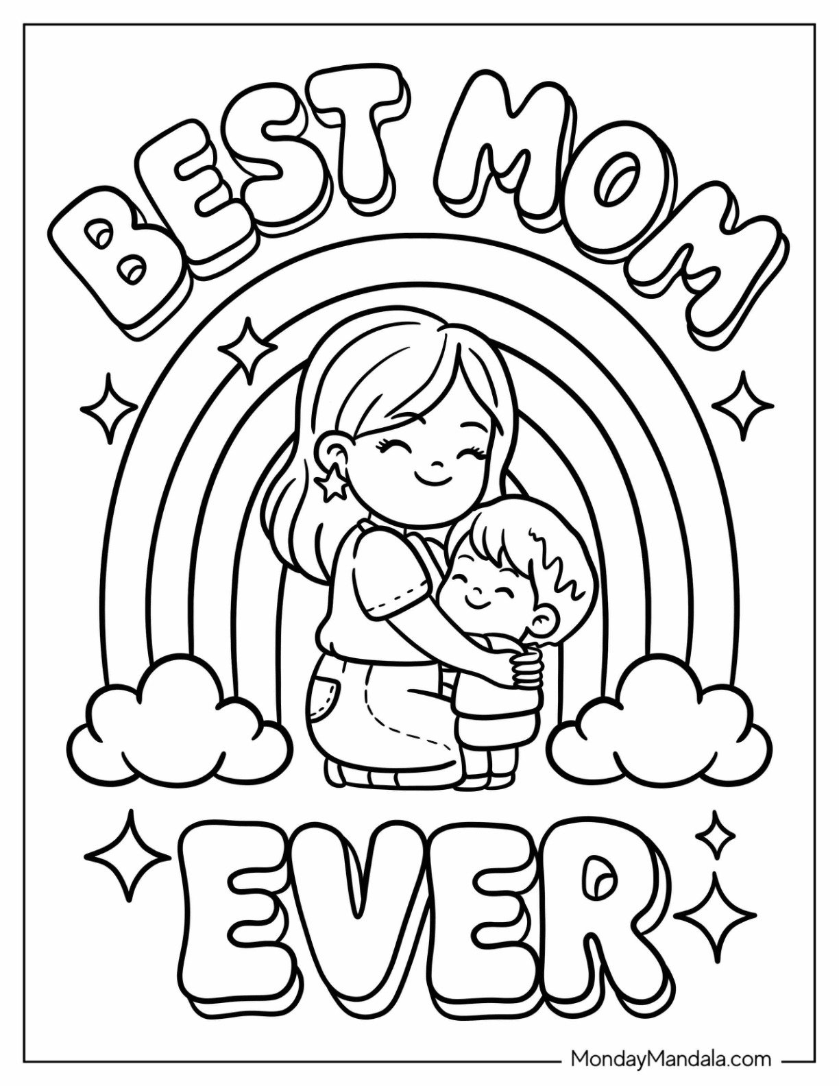 Mom Coloring Sheets Printable