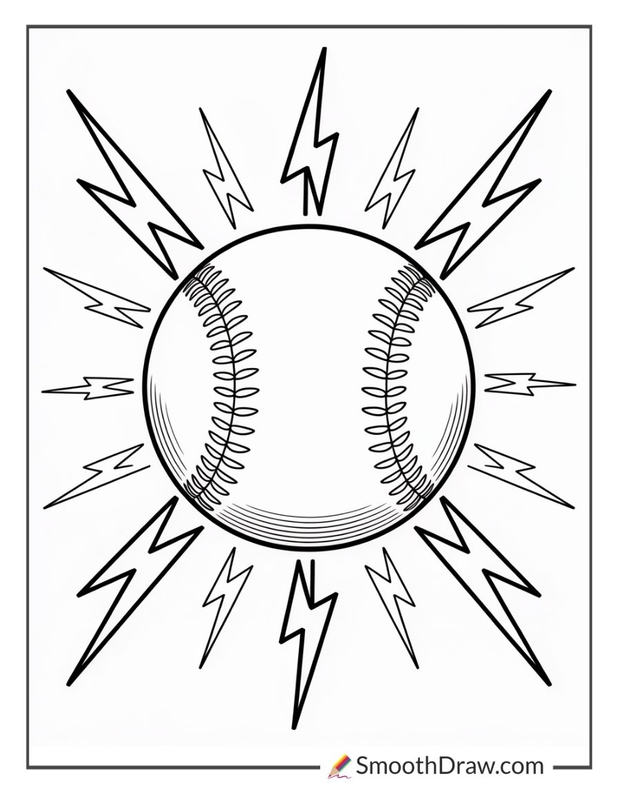 48 Softball Coloring Pages Smooth Draw