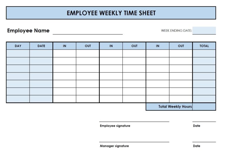 5 Printable PDF Weekly Timesheet Templates Printable Timesheet Time Card Time Tracker Work Log Timekeeping Sheet Etsy