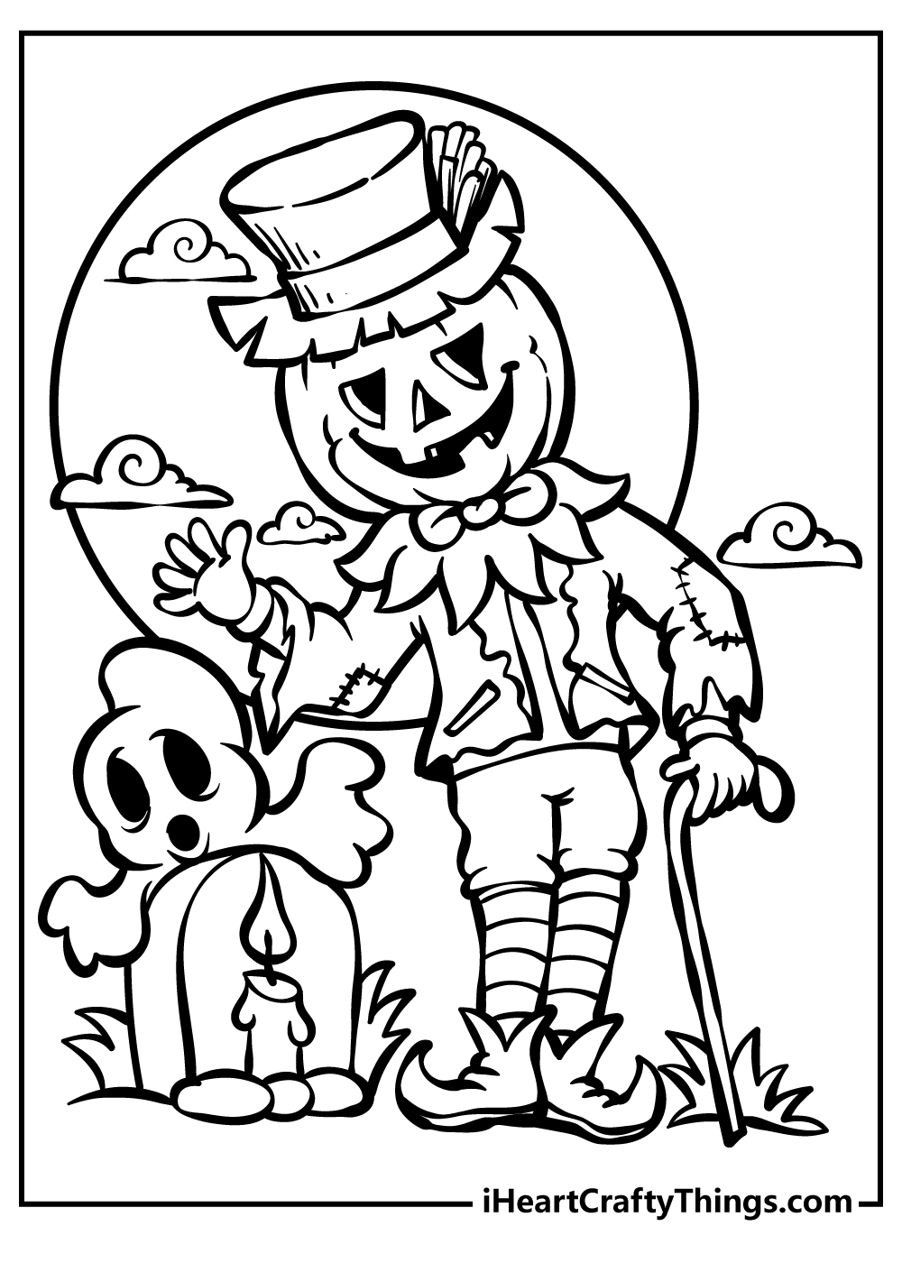 Printable Halloween Coloring Sheet