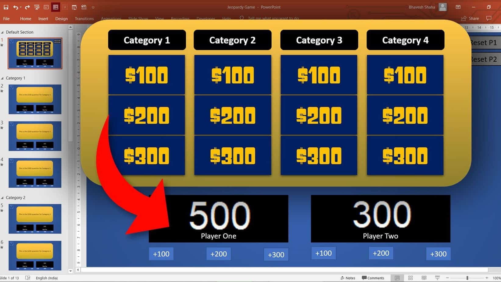 9 Steps To Make Jeopardy PowerPoint Game ScoreBoard 9 Steps To Make Jeopardy PowerPoint Game ScoreBoard
