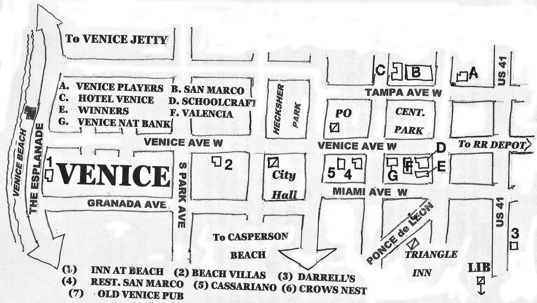 Printable Map Of Venice Florida Printable Map Of Venice Florida