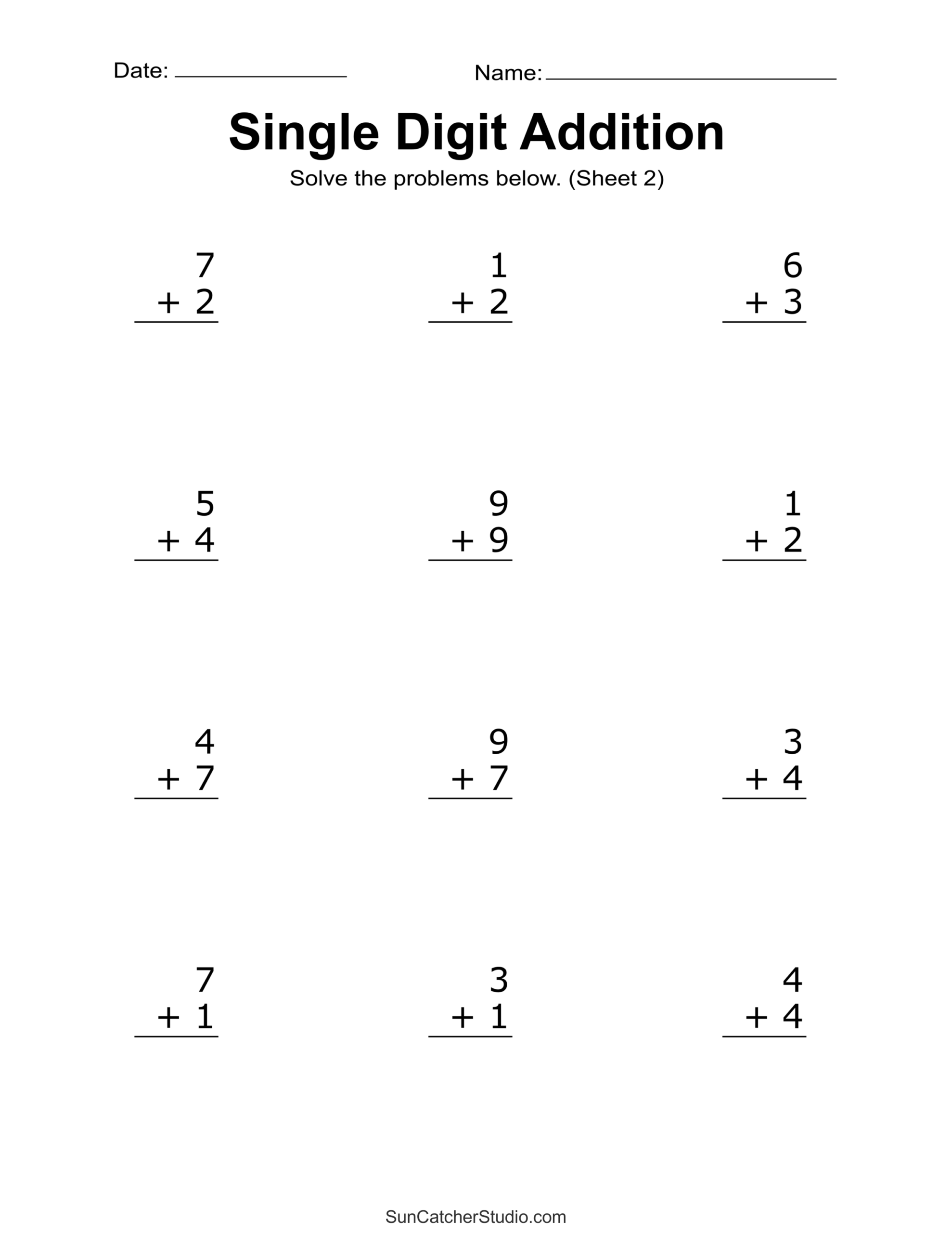 Addition Worksheets Free Printable Easy Math Problems DIY Worksheets Library Addition Worksheets Free Printable Easy Math Problems DIY Worksheets Library