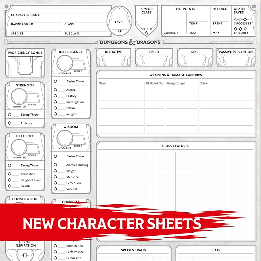 Amazon 2024 Character Sheets Dungeons Dragons Player Accessories Toys Games Amazon 2024 Character Sheets Dungeons Dragons Player Accessories Toys Games