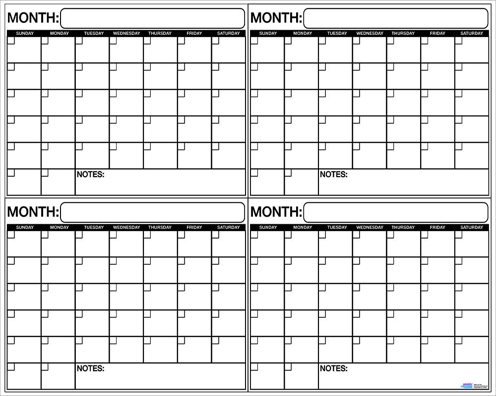 Amazon Jumbo Laminated Dry Erase Or Wet Erase 4 Month Quarterly Wall Calendar 38 X 45 Inches Large Daily Squares To Plan Your Whole Day Or Month Perfect For Office College Home Amazon Jumbo Laminated Dry Erase Or Wet Erase 4 Month Quarterly Wall Calendar 38 X 45 Inches Large Daily Squares To Plan Your Whole Day Or Month Perfect For Office College Home