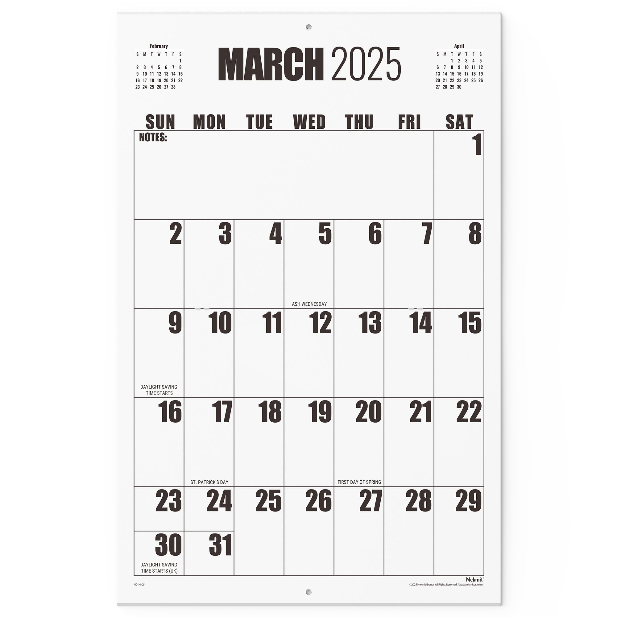 Amazon Wall Calendar 2025 Nekmit 2025 Calendar From March 2025 To July 2026 22 3 4 X 14 3 4 Large Print Big Grid Wall Calendar 18 Monthly Calendar Perfect For Organizing Planning Office Products