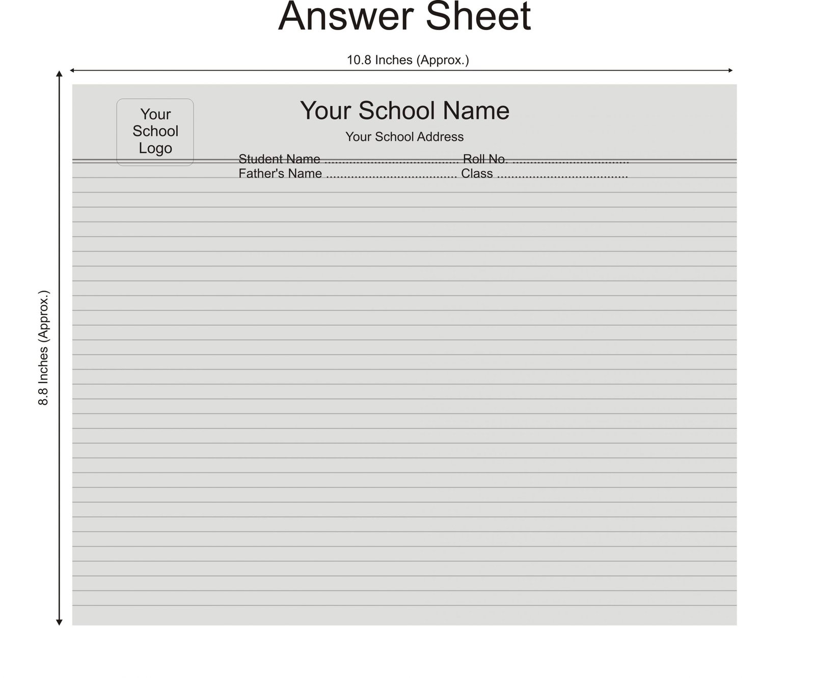 Printable Exam Sheet Paper Printable Exam Sheet Paper