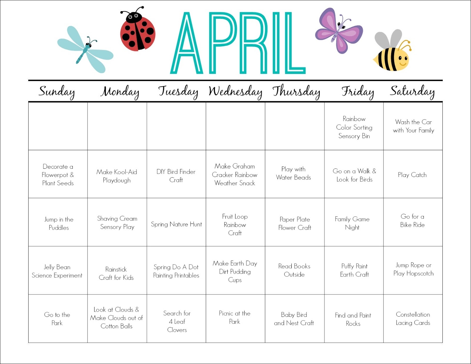 April Printable Activity Calendar For Kids The Chirping Moms April Printable Activity Calendar For Kids The Chirping Moms