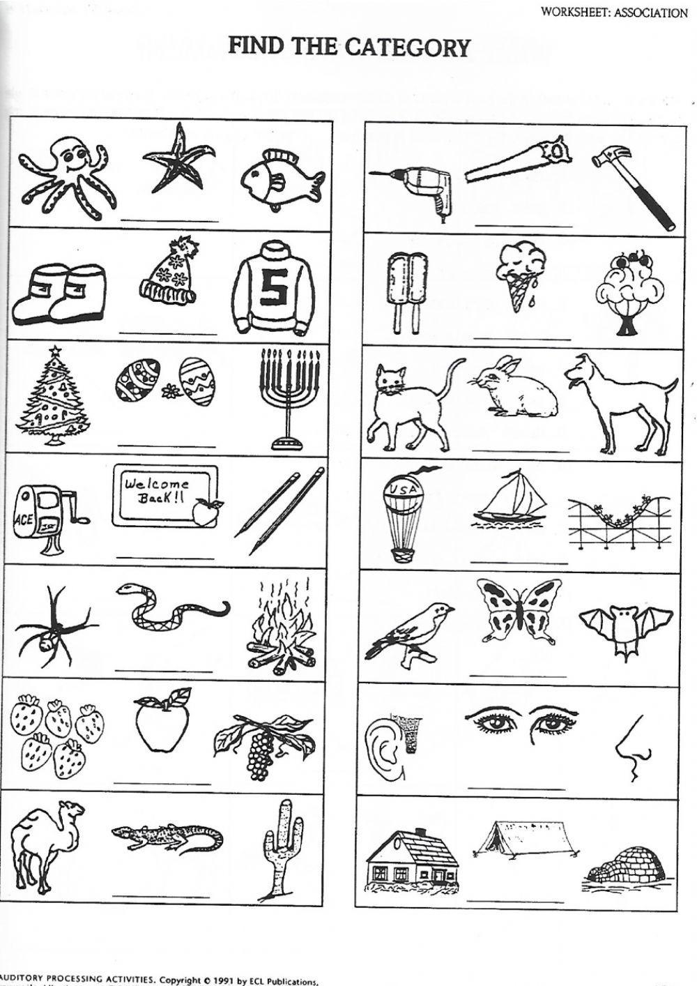 Auditory Association Pg 171 b Online Exercise For Worksheets Library Auditory Association Pg 171 b Online Exercise For Worksheets Library