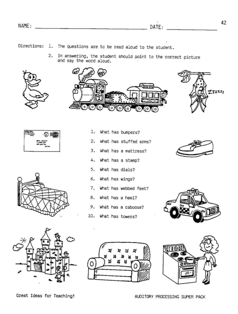 Auditory Processing Super Pack Speech Corner