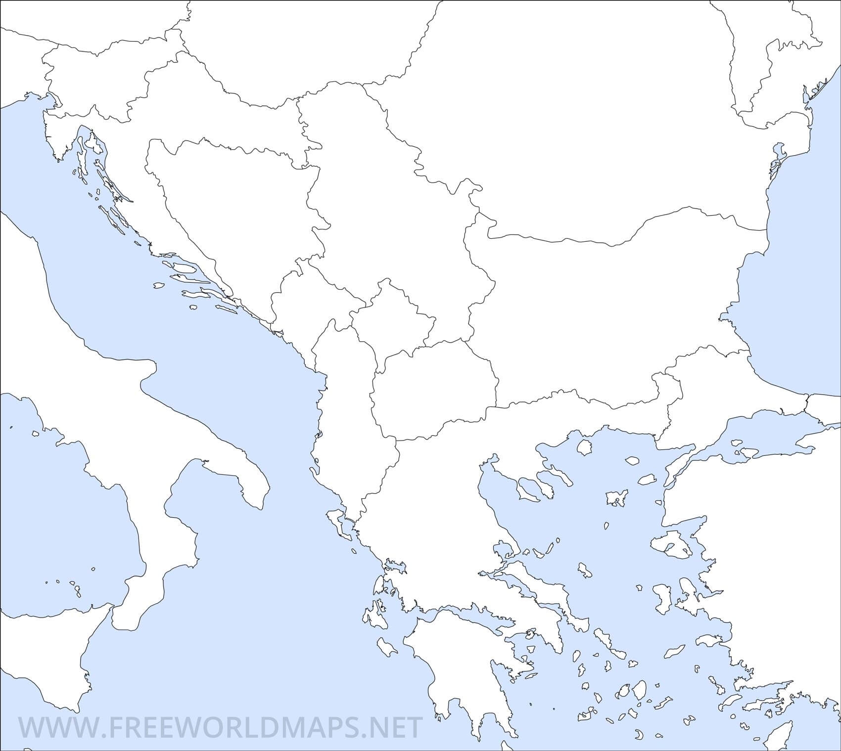 Balkan Peninsula Map