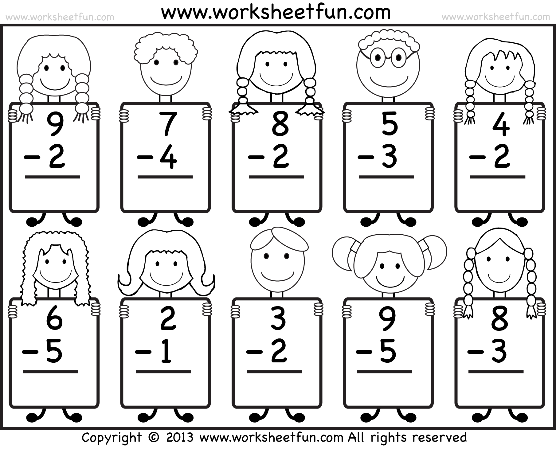 Beginner Subtraction 10 Kindergarten Subtraction Worksheets FREE Printable Worksheets Worksheetfun Beginner Subtraction 10 Kindergarten Subtraction Worksheets FREE Printable Worksheets Worksheetfun