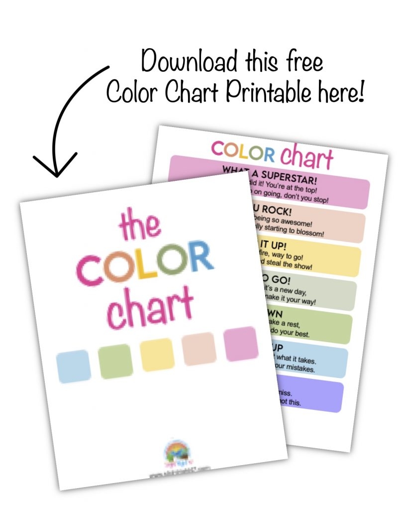 Behavior Accountability For Kids The Color Chart MomLifeHappyLife