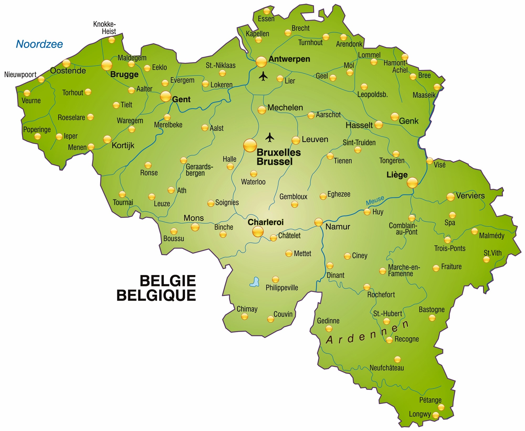 Belgium Maps Printable Maps Of Belgium For Download Belgium Maps Printable Maps Of Belgium For Download