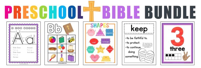 Bible Worksheets Christian Preschool Printables