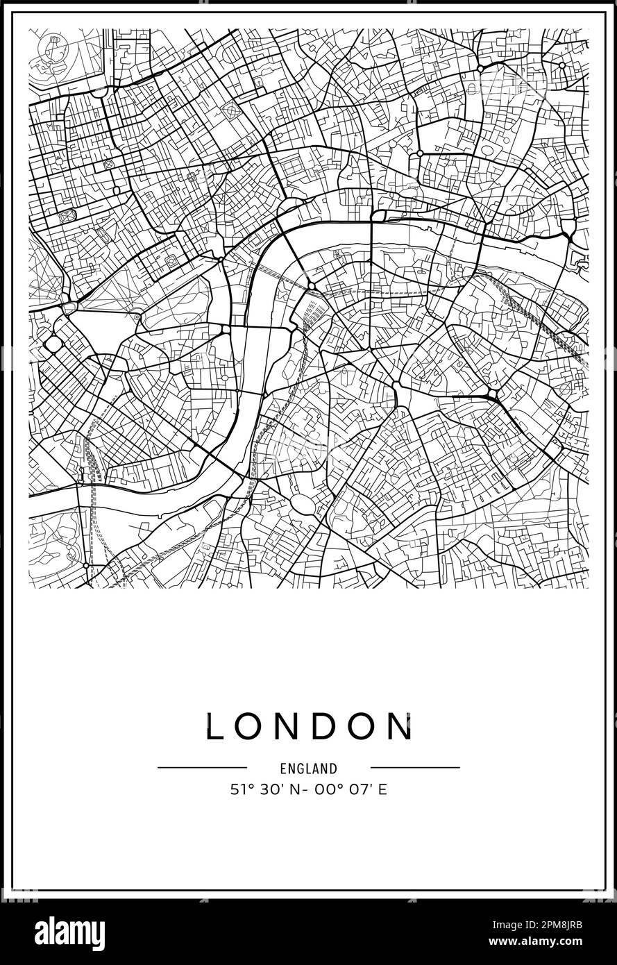 London Printable Map