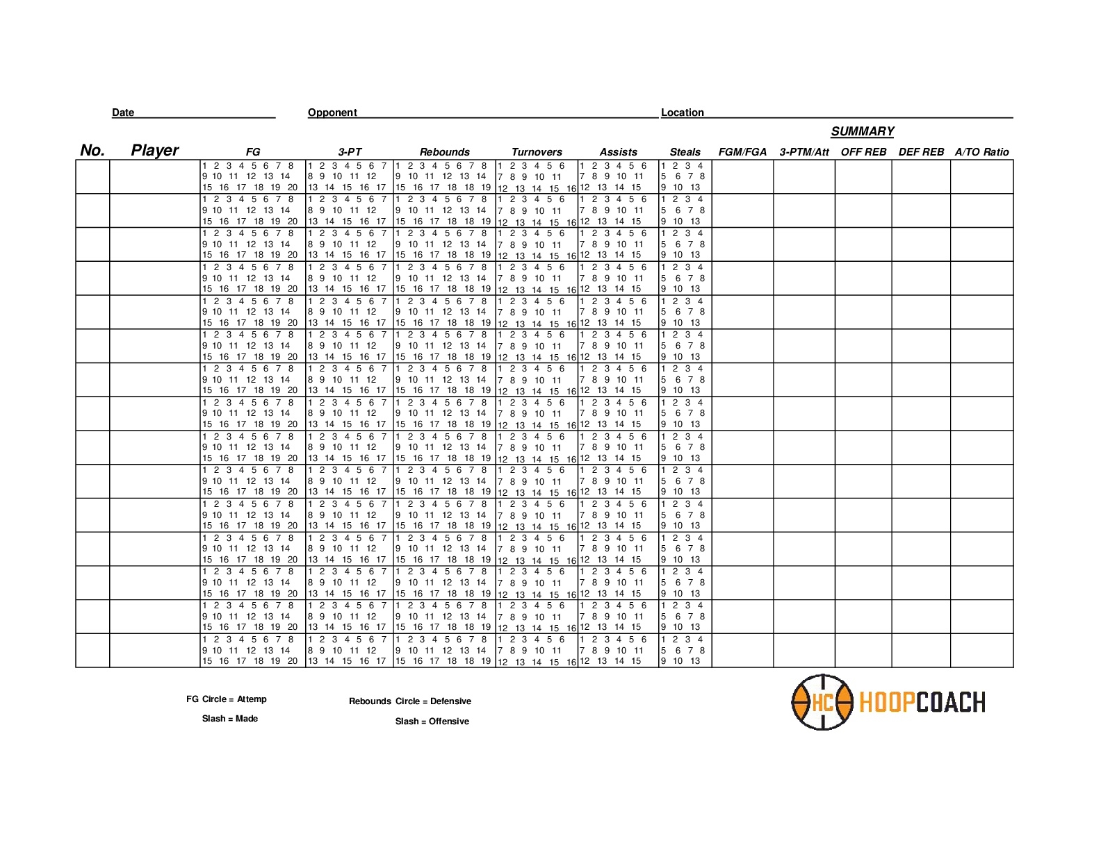 Blank Basketball Stat Sheets Hoop Coach Blank Basketball Stat Sheets Hoop Coach