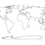 Blank world map Tim s Printables