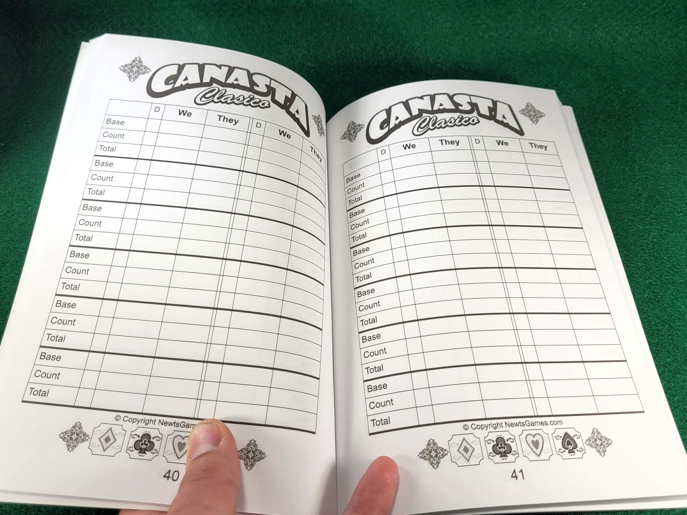 Canasta Score Sheets Printable