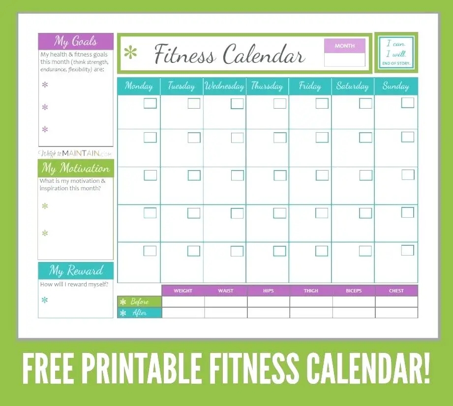 Chalean Extreme Workout Calendar Printable Chalean Extreme Workout Calendar Printable