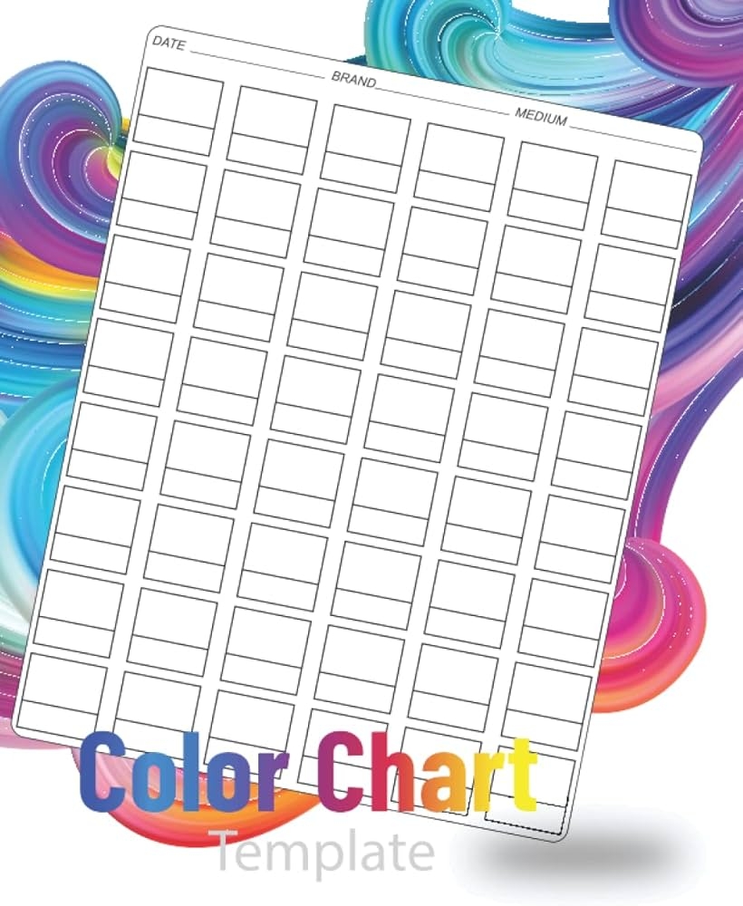 Marker Color Swatch Sheet Printable