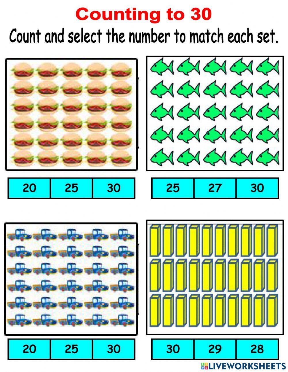 Counting To 30 Worksheet Worksheets Library