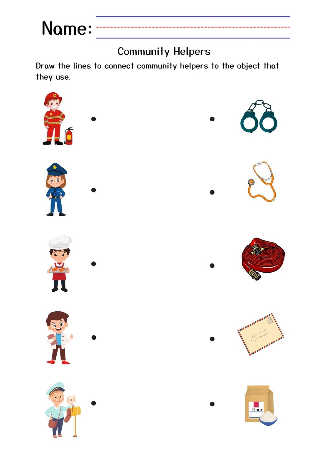 Our Community Worksheets Printables