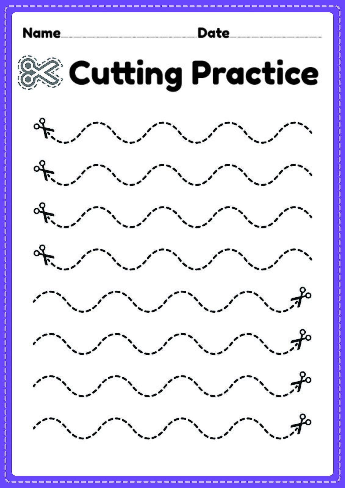 Cutting Practice Worksheets For Kids Free Printable Activity Worksheets Library