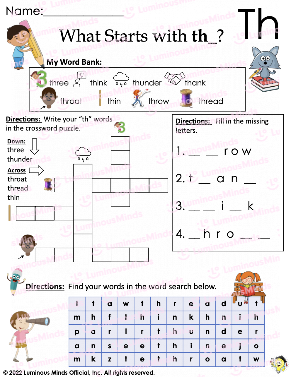 Digraph th Worksheet Live Worksheets Worksheets Library