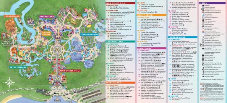 Disney World Guide Maps Updated April 2023 