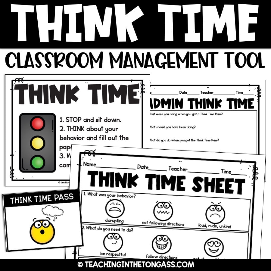 Editable Think Time Sheets And Slideshow PBIS Behavior Reflection Teaching In The Tongass