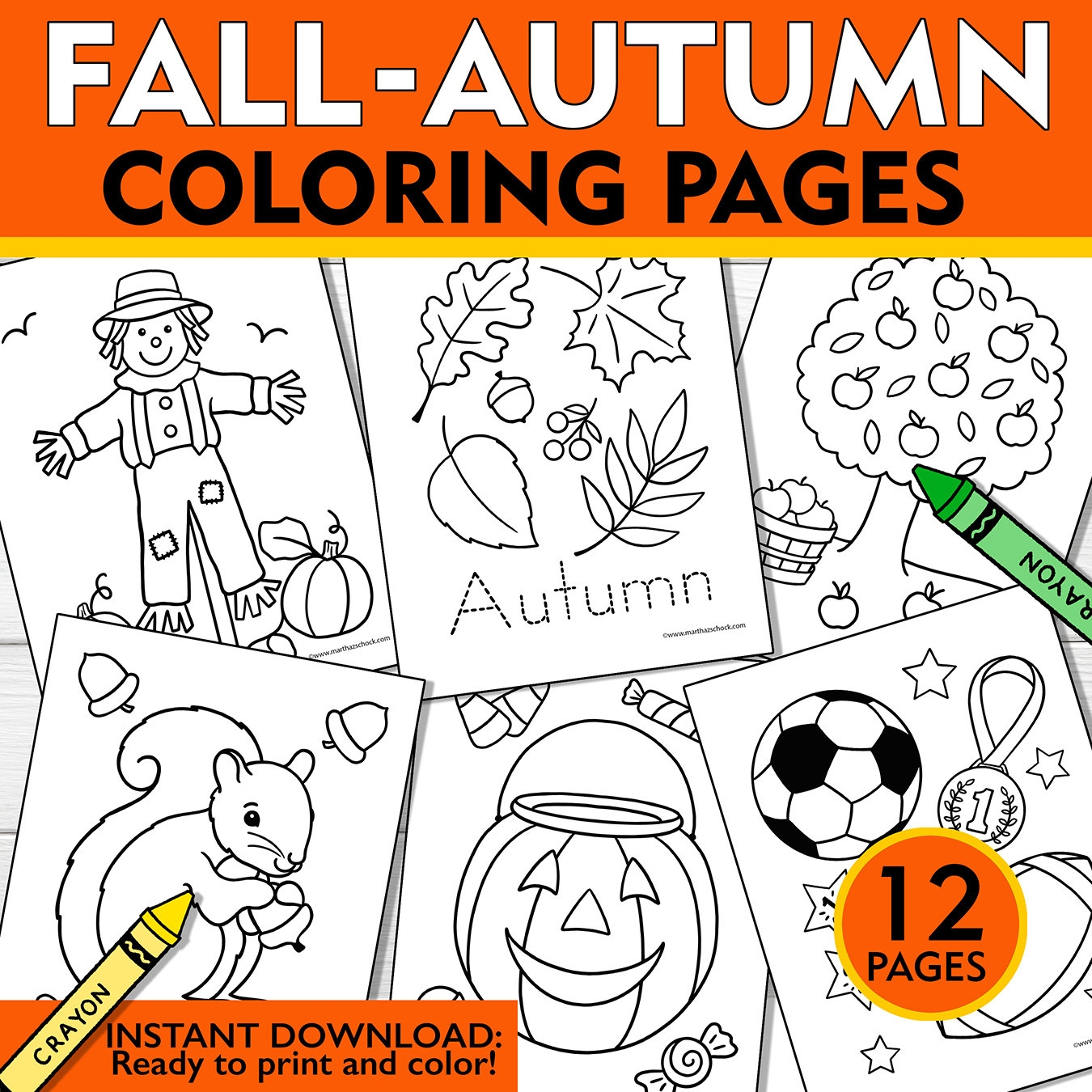 Free Printable Fall Color Sheets